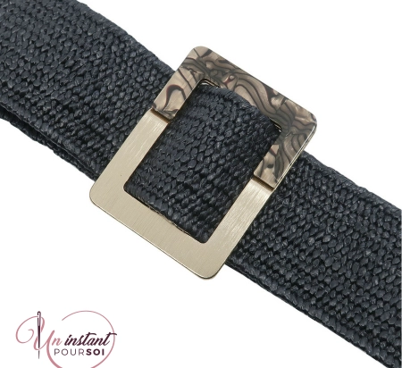 Ceinture JESSICA tressée noire