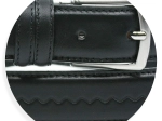 Ceinture homme cuir  embossé "JIMI"  noir