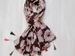 Foulard "CHRISTINE" choco