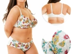 Soutien-gorge ELENA Dentelle fleurie • Ivoire & Turquoise