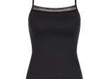 TOP bretelles GO Ribbed • COTON BIO • Noir