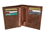 Portefeuille cuir gras vieilli RFID "MEDDY"