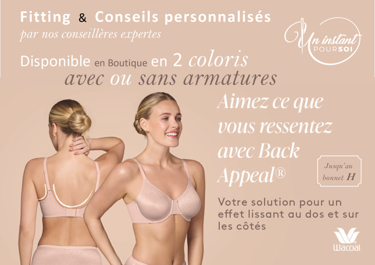 actu WACOAL Back Appeal - Fitting boutique