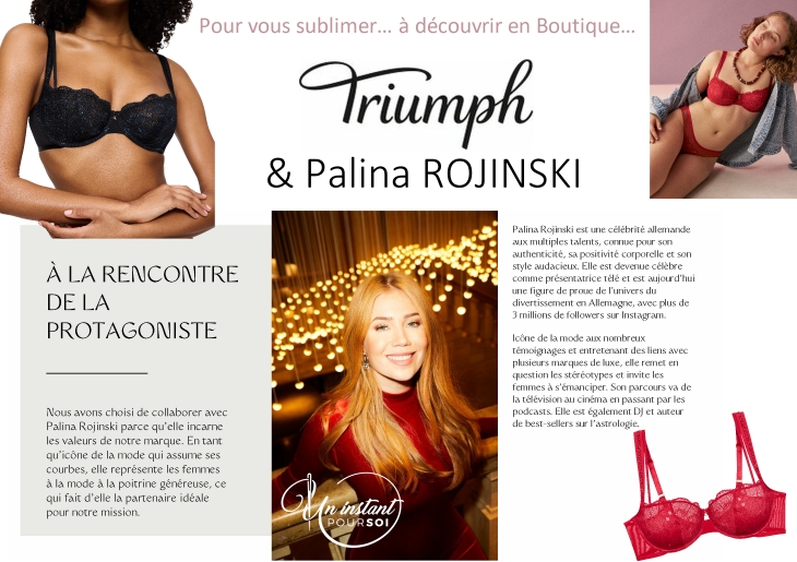 actu TRIUMPH Lingerie X Palina ROJINSKI - UIPS